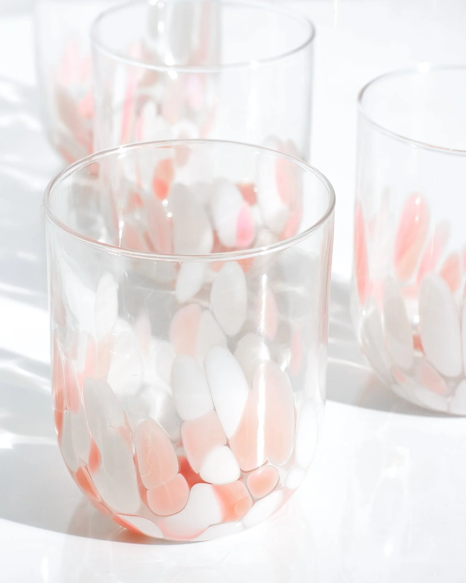 Alegria Glas groß rosé weiß - Image 3