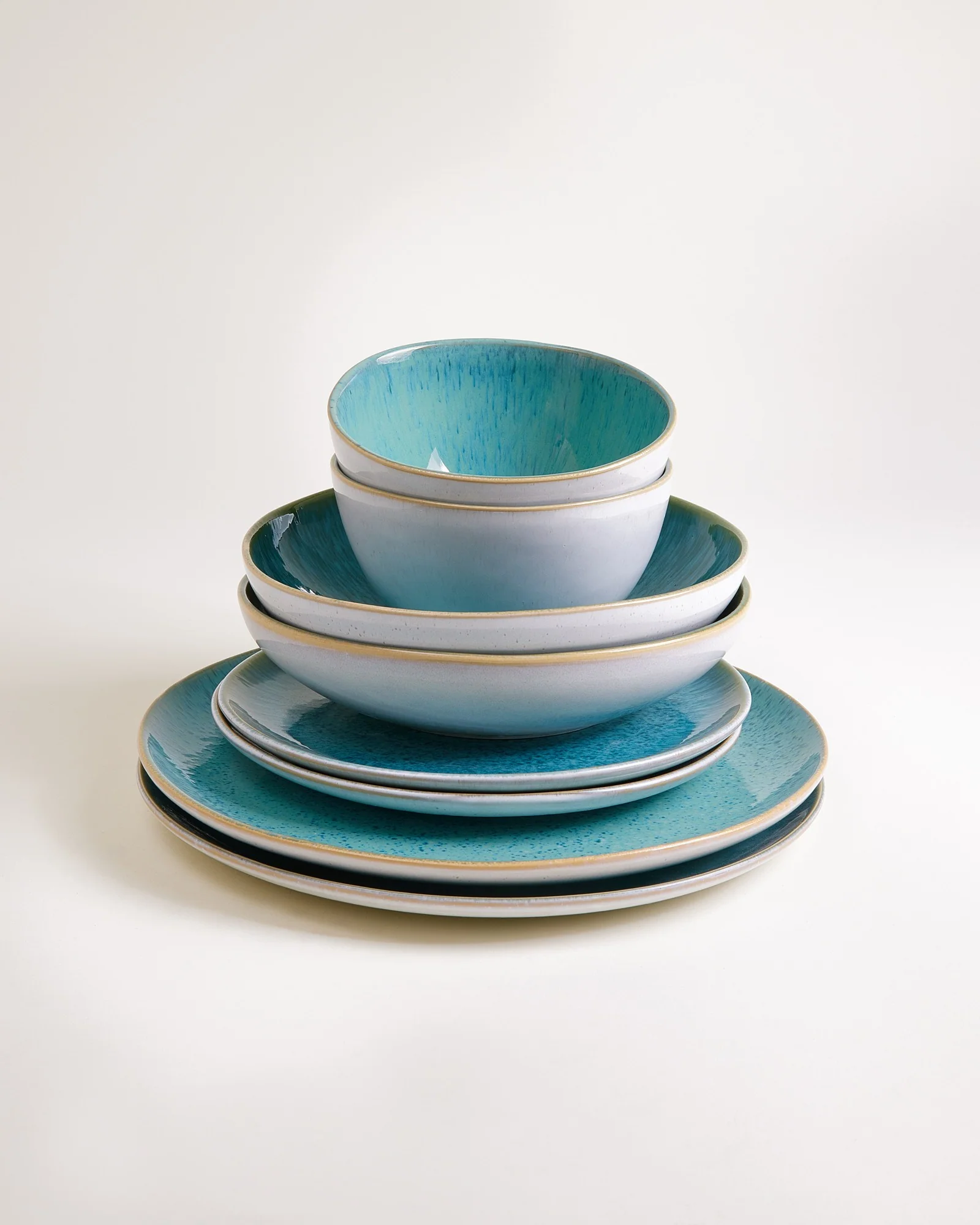 Areia Geschirr-Set aqua 8-teilig