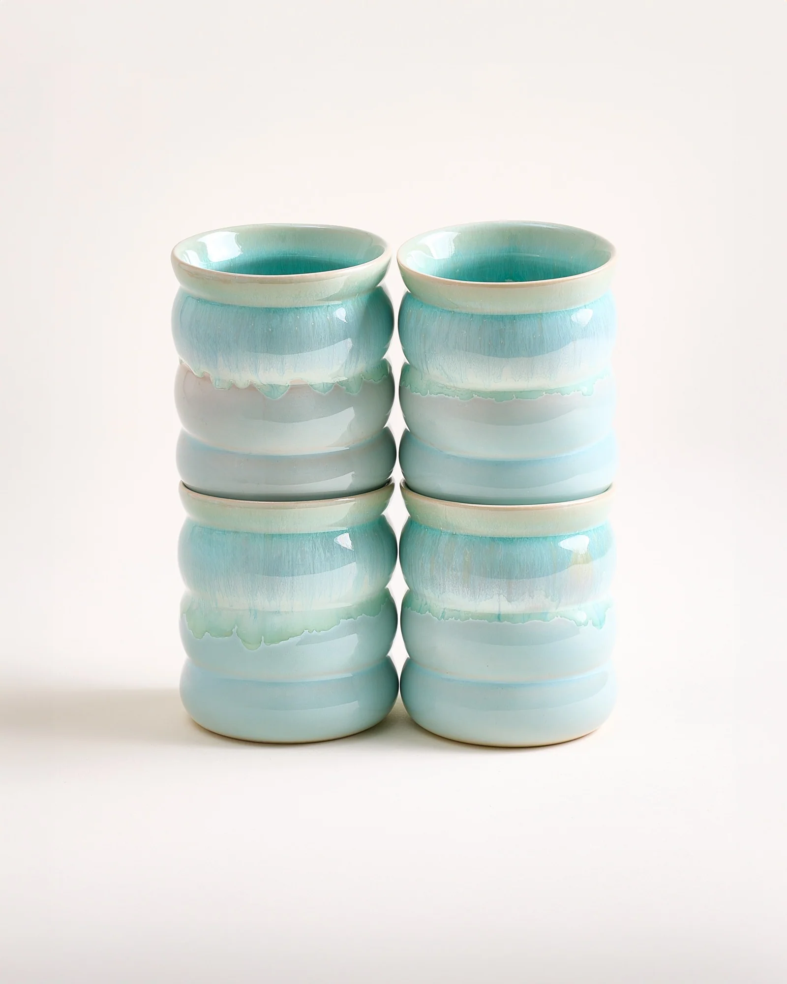 Bica Becher groß bubble mint 4er-Set