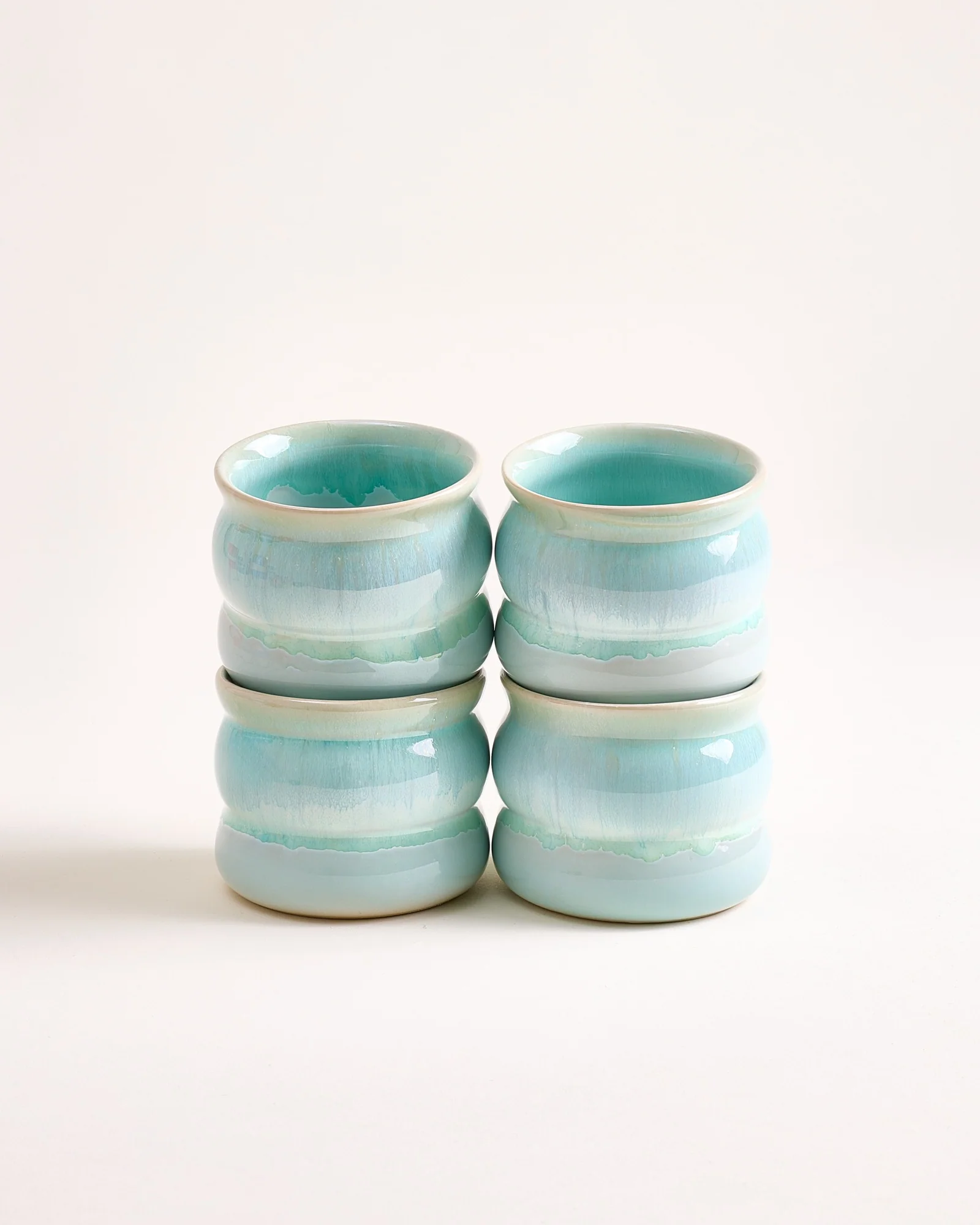 Bica Becher klein bubble mint 4er-Set