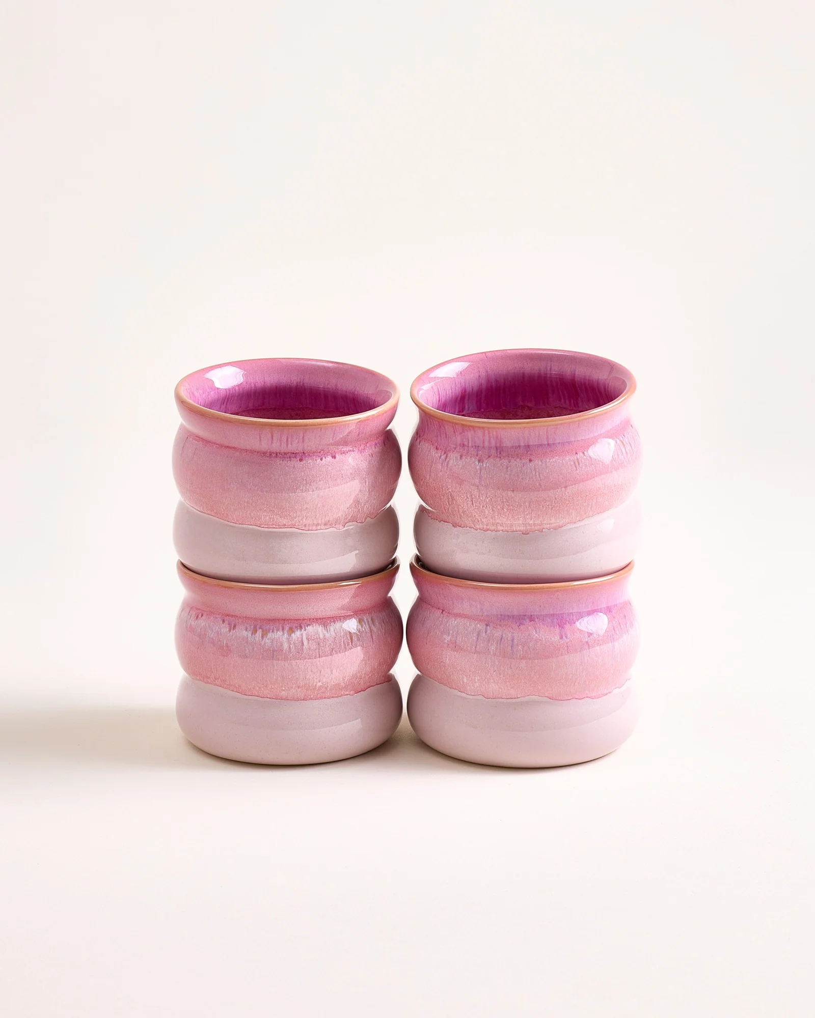 Bica Becher klein bubble pink 4er-Set