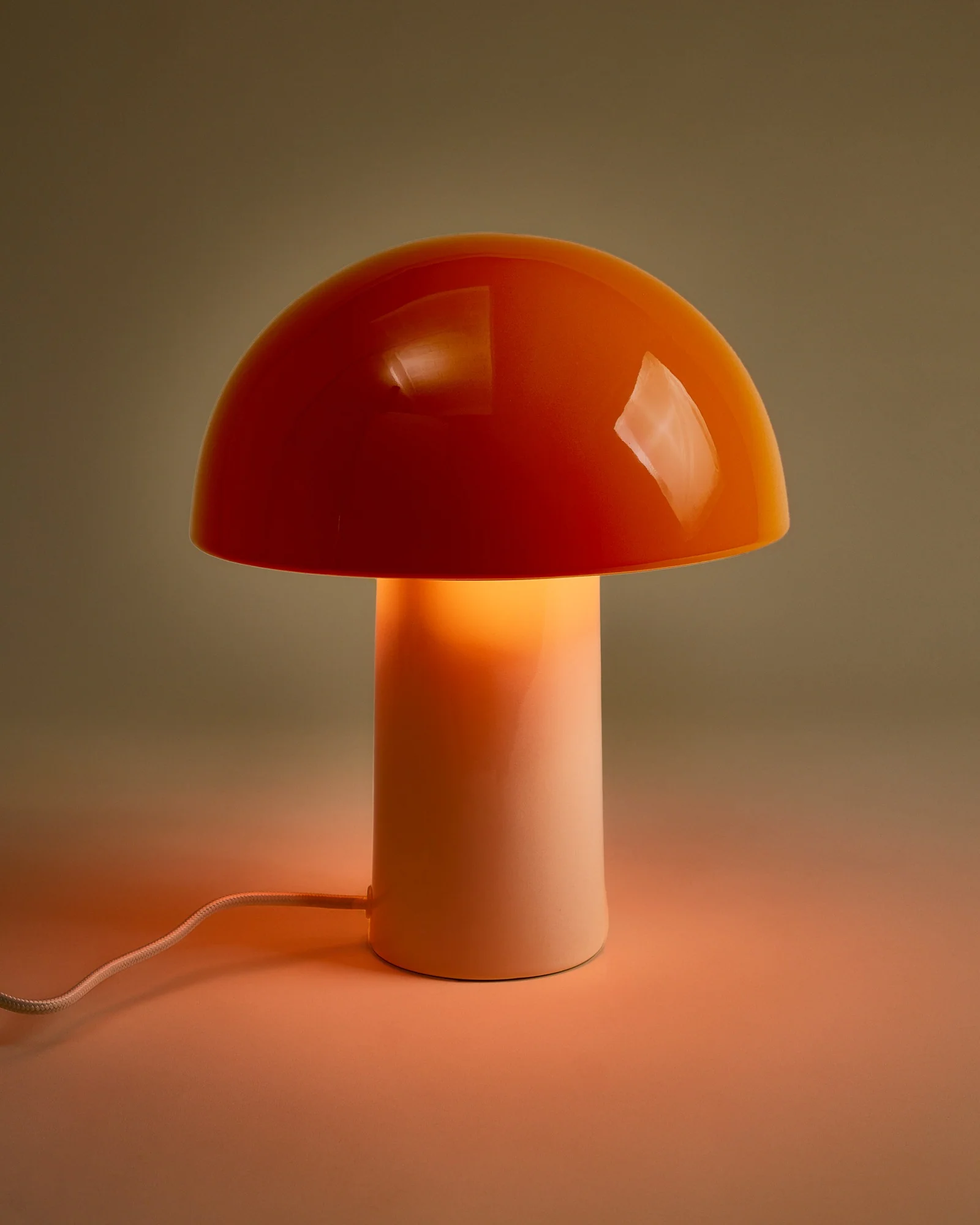 Cogumelo Keramiklampe orange sand - Image 3