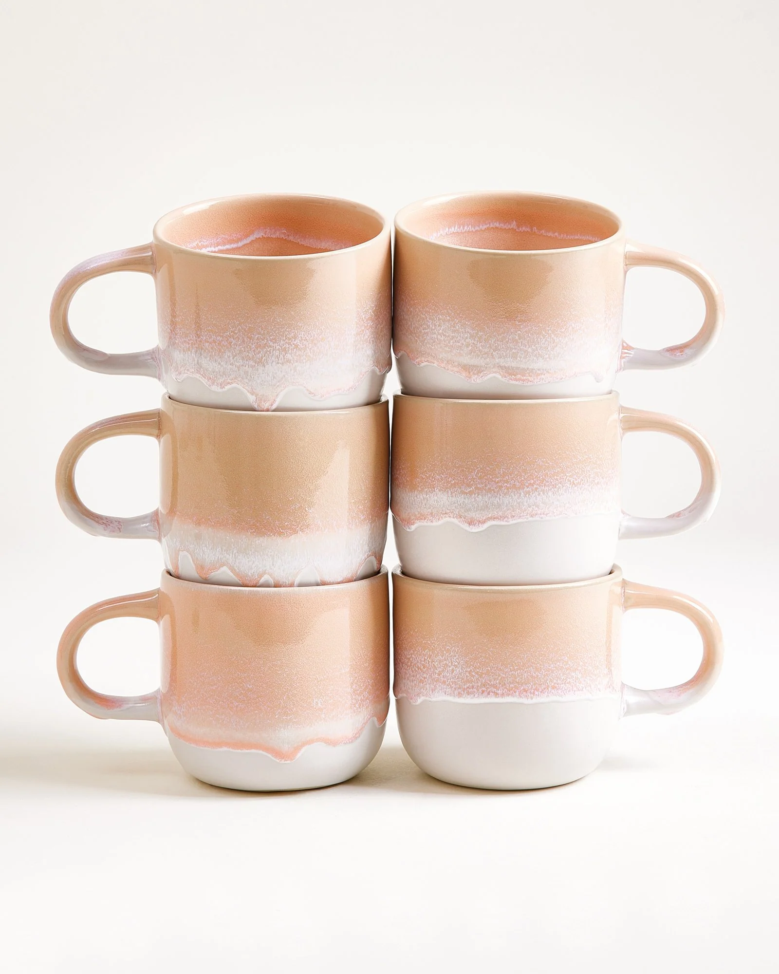 Coimbra Tasse groß apricot 6er-Set