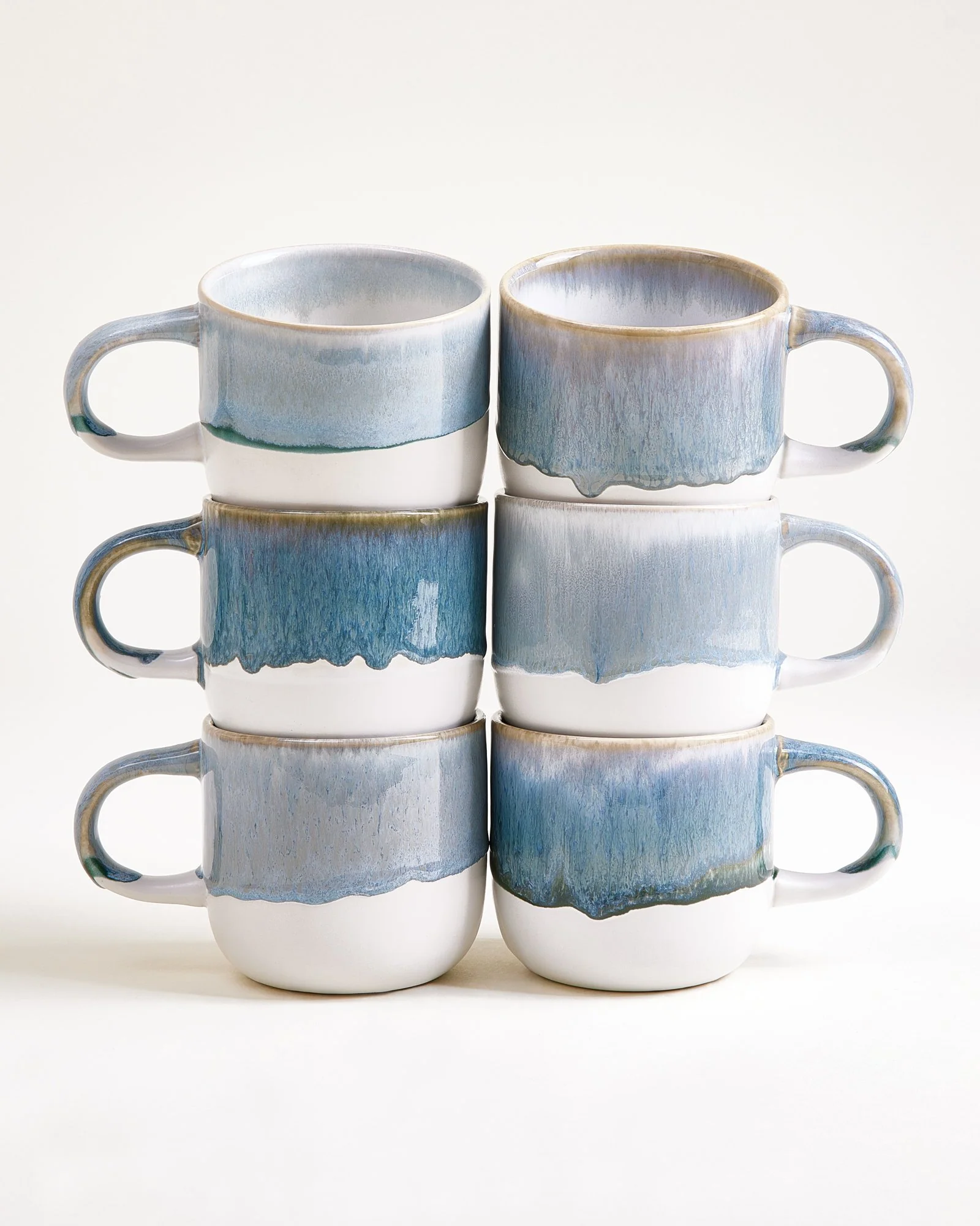 Coimbra Tasse groß graublau 6er-Set