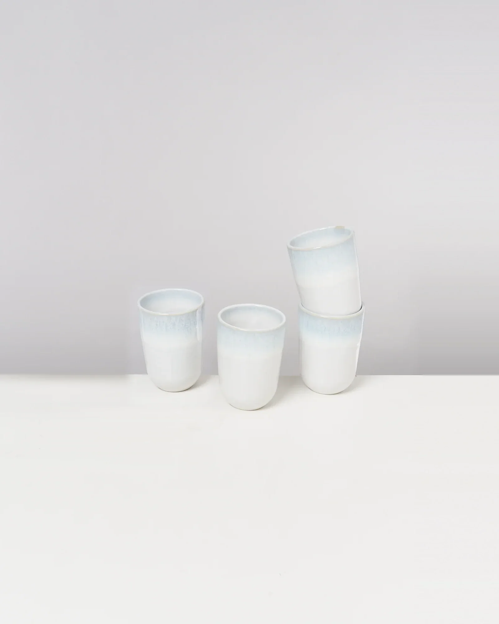 Copa Alto Becher groß mint weiß 4er-Set