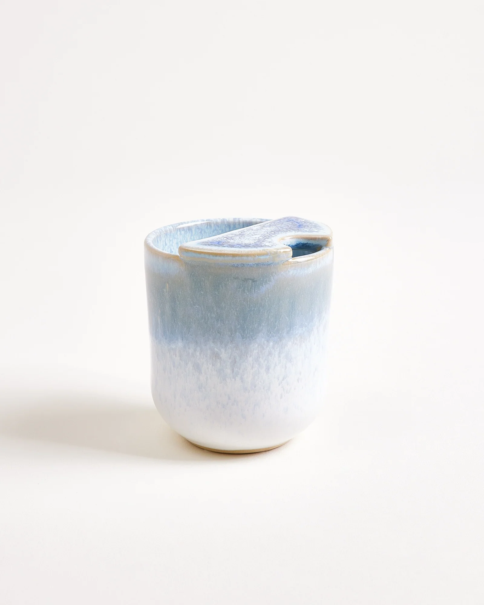 Copa Alto Becher klein To-Go hellblau weiß