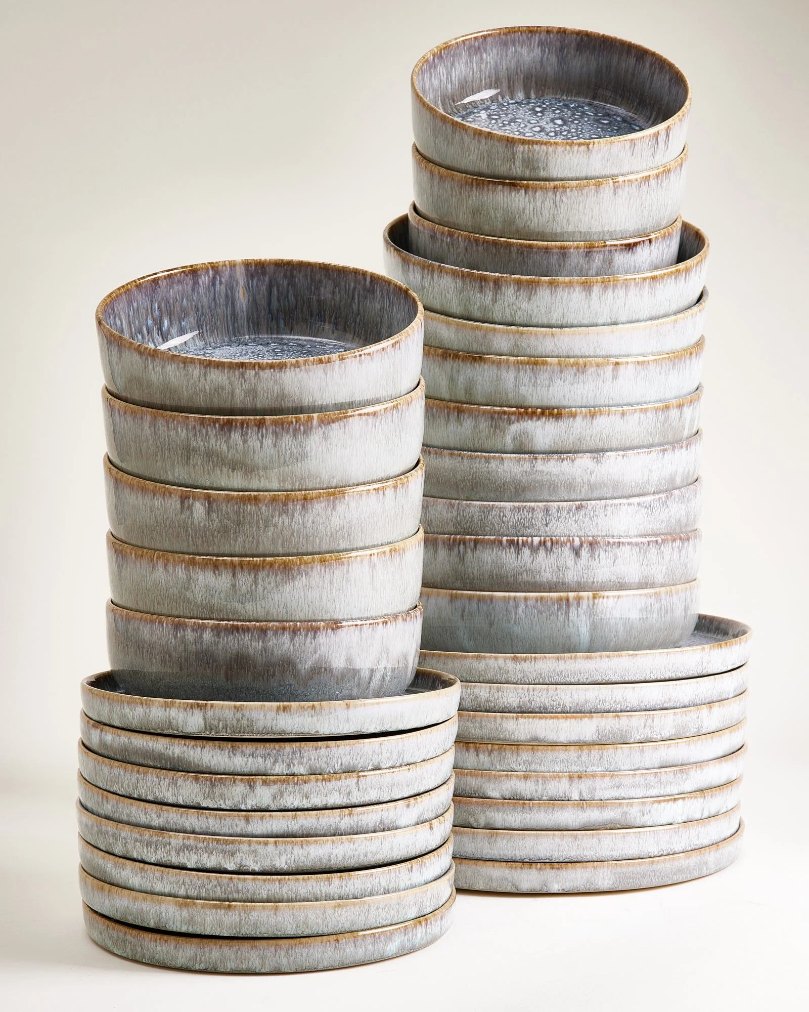 Cordoama Geschirr-Set modern grau 32-teilig