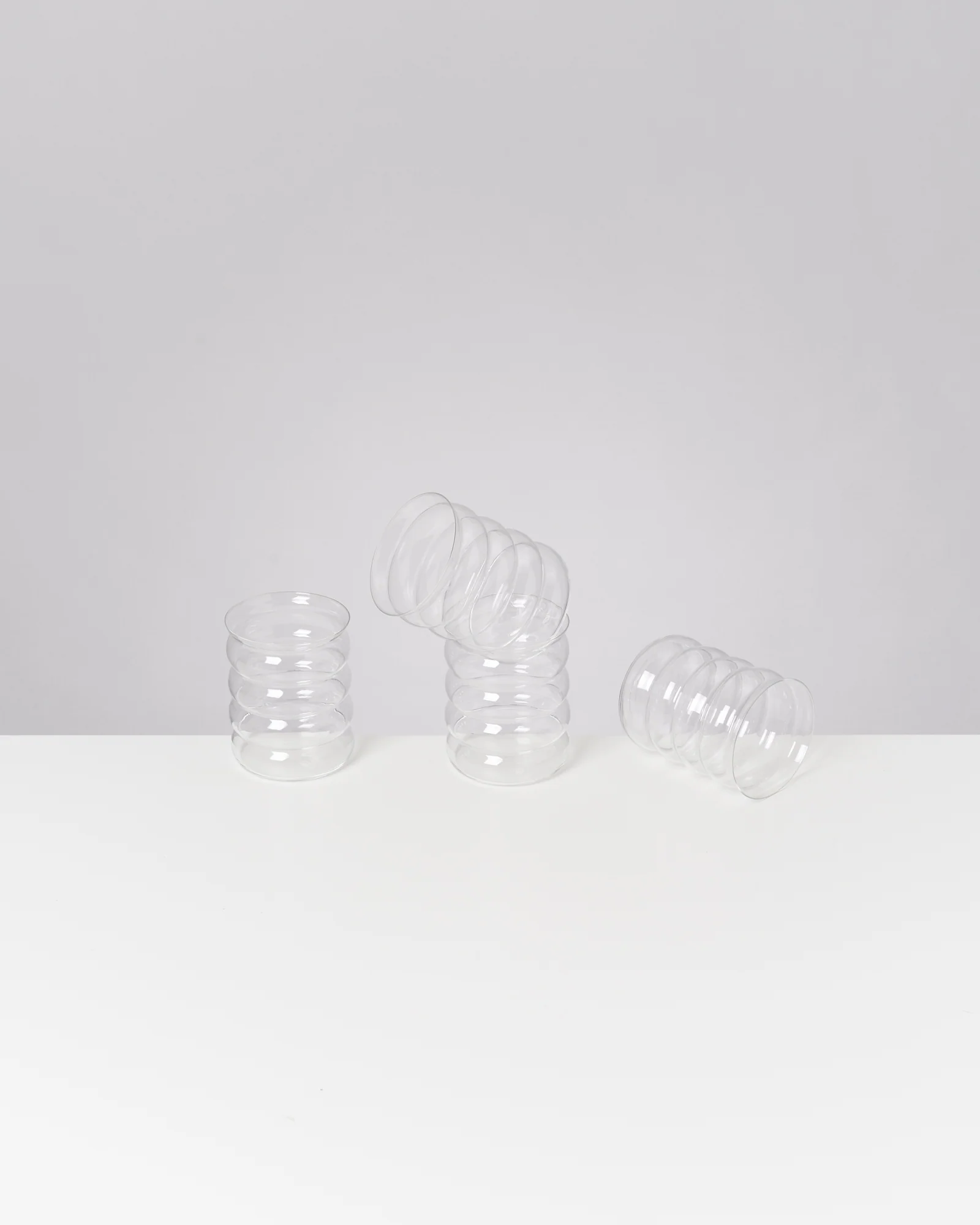 Joia Glas groß bubble transparent 4er-Set