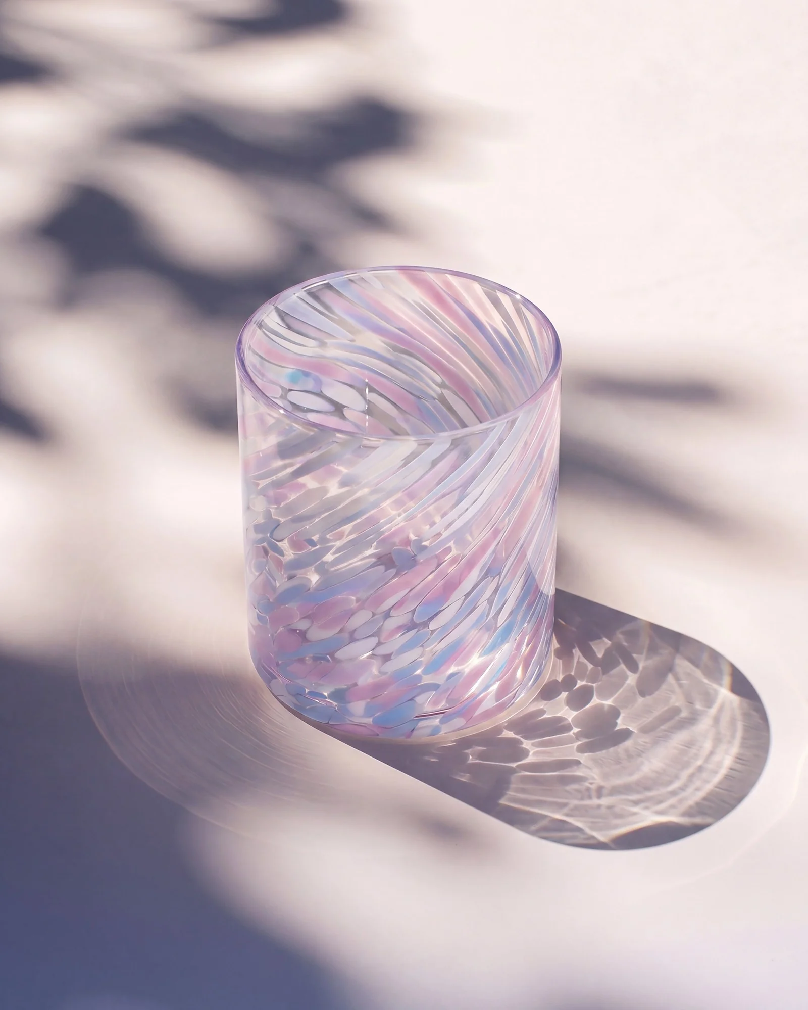 Joia Glas groß drops blau lila - Image 2