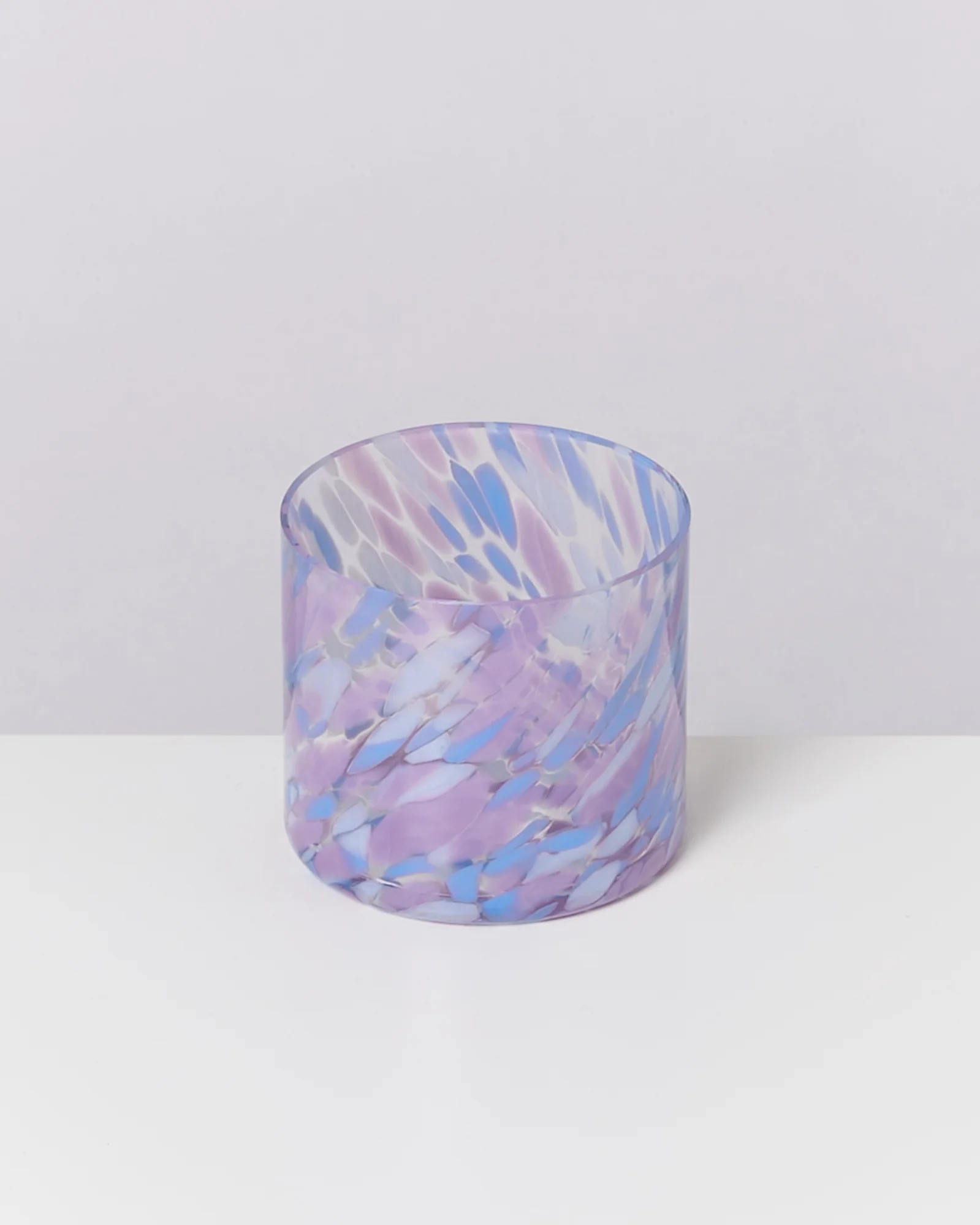 Joia Glas klein drops blau lila