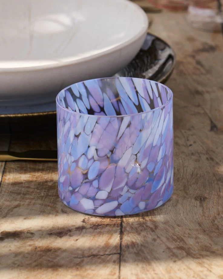 Joia Glas klein drops blau lila - Image 2