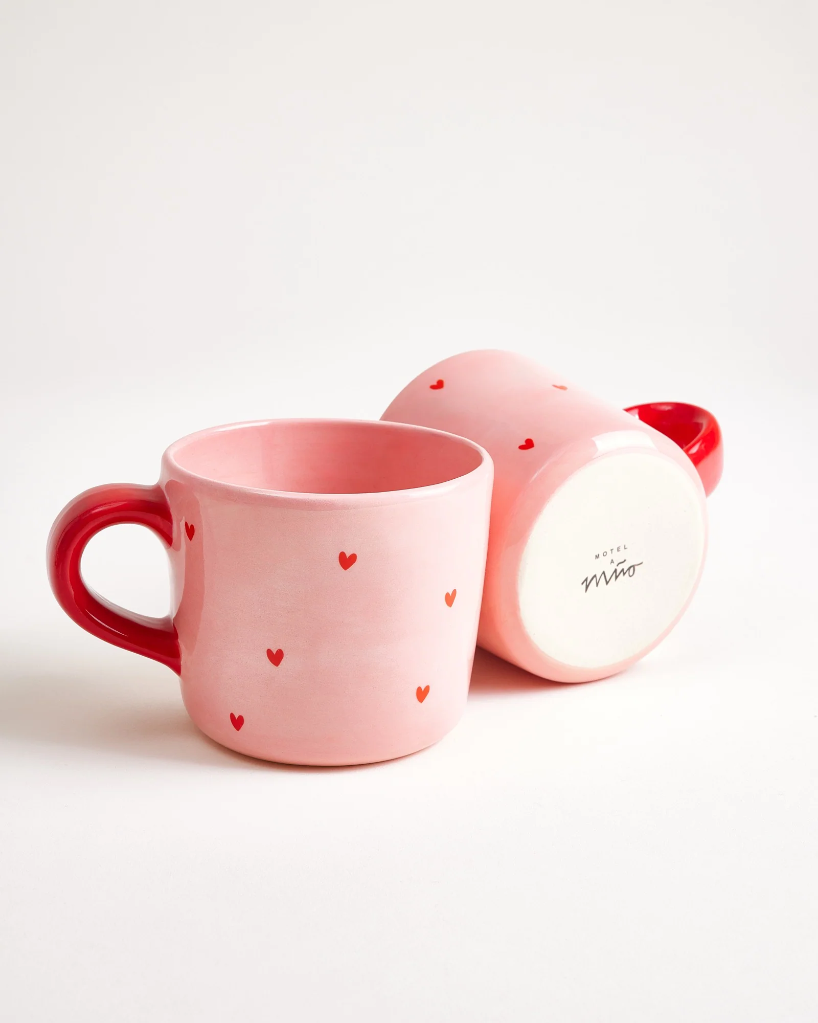 Lira Tasse groß Herzchen rosa rot - Image 3
