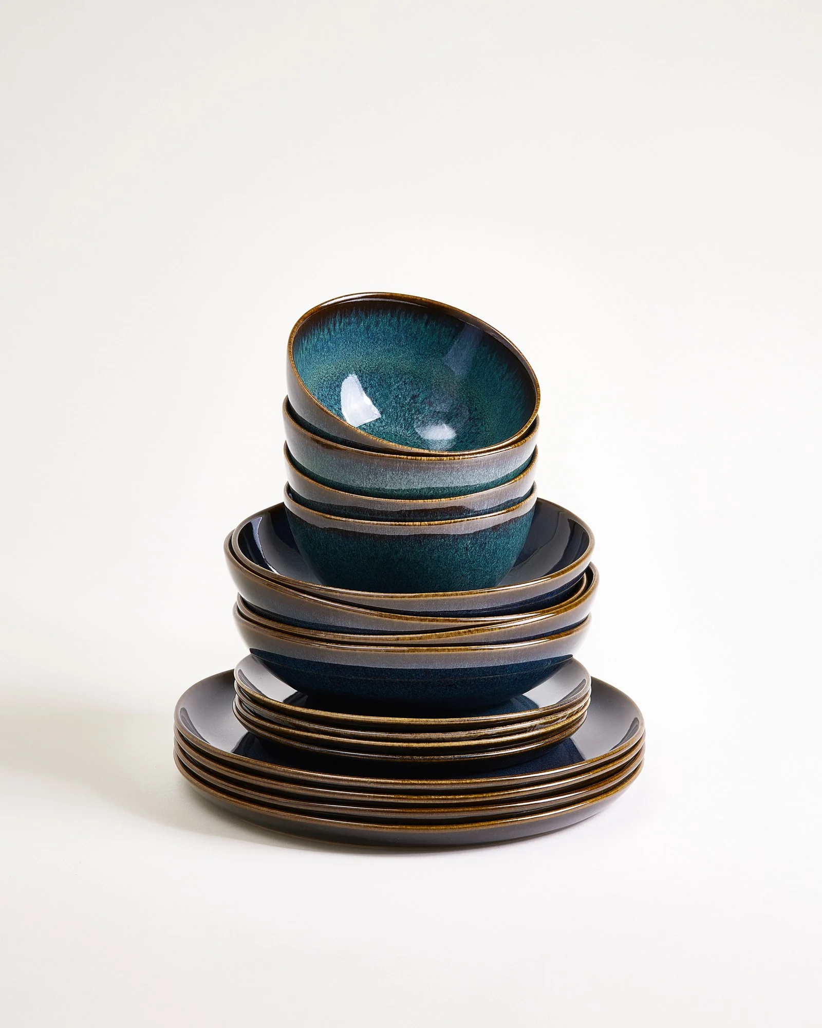 Melides Geschirr-Set oceanblue 16-teilig