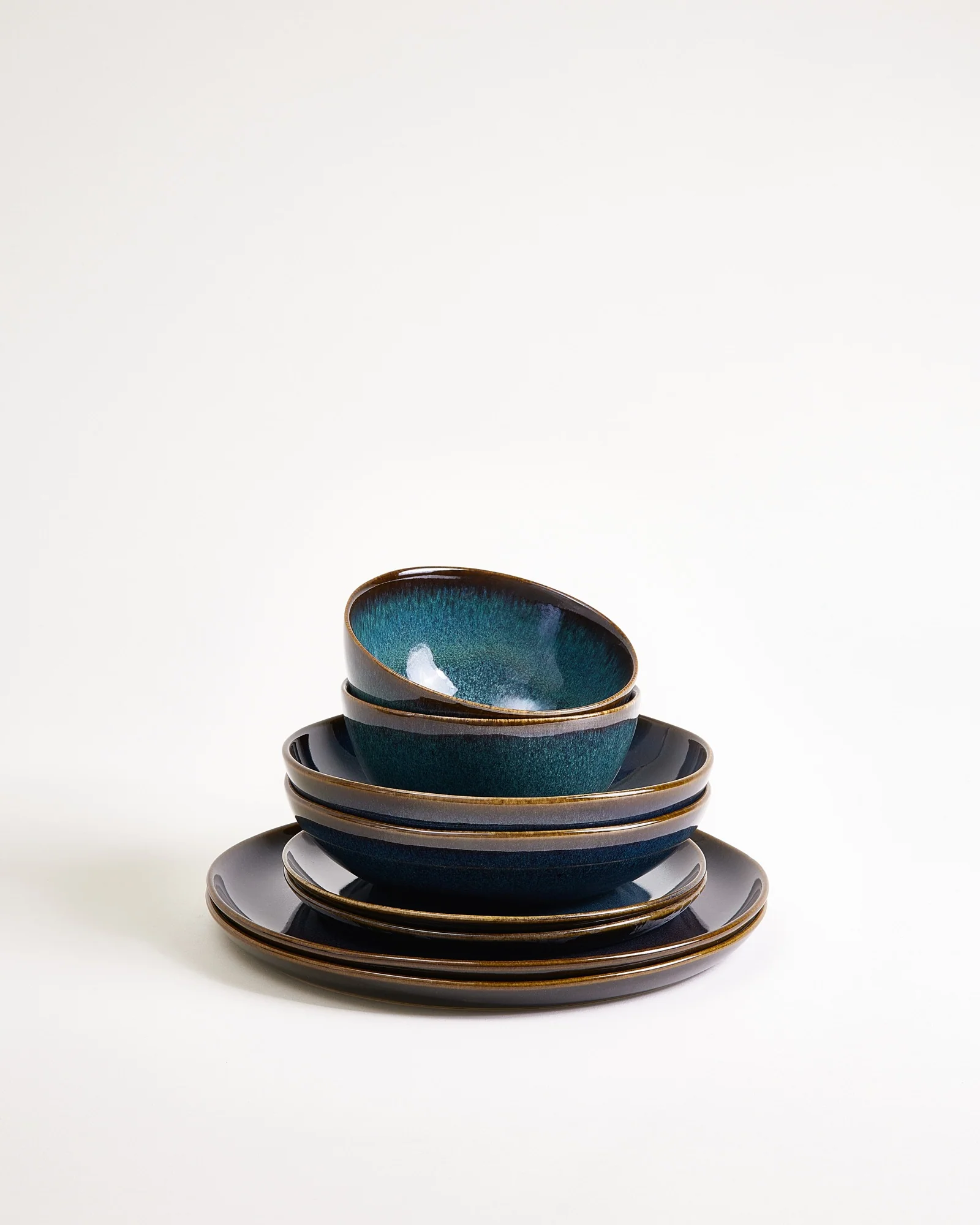 Melides Geschirr-Set oceanblue 8-teilig