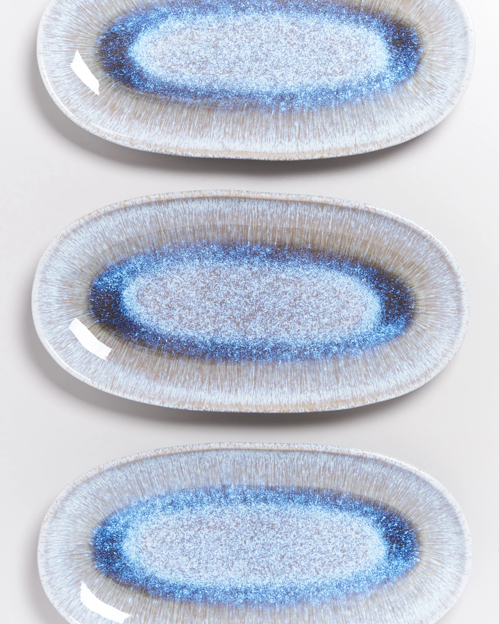 Melides Servierplatte L stoneblue