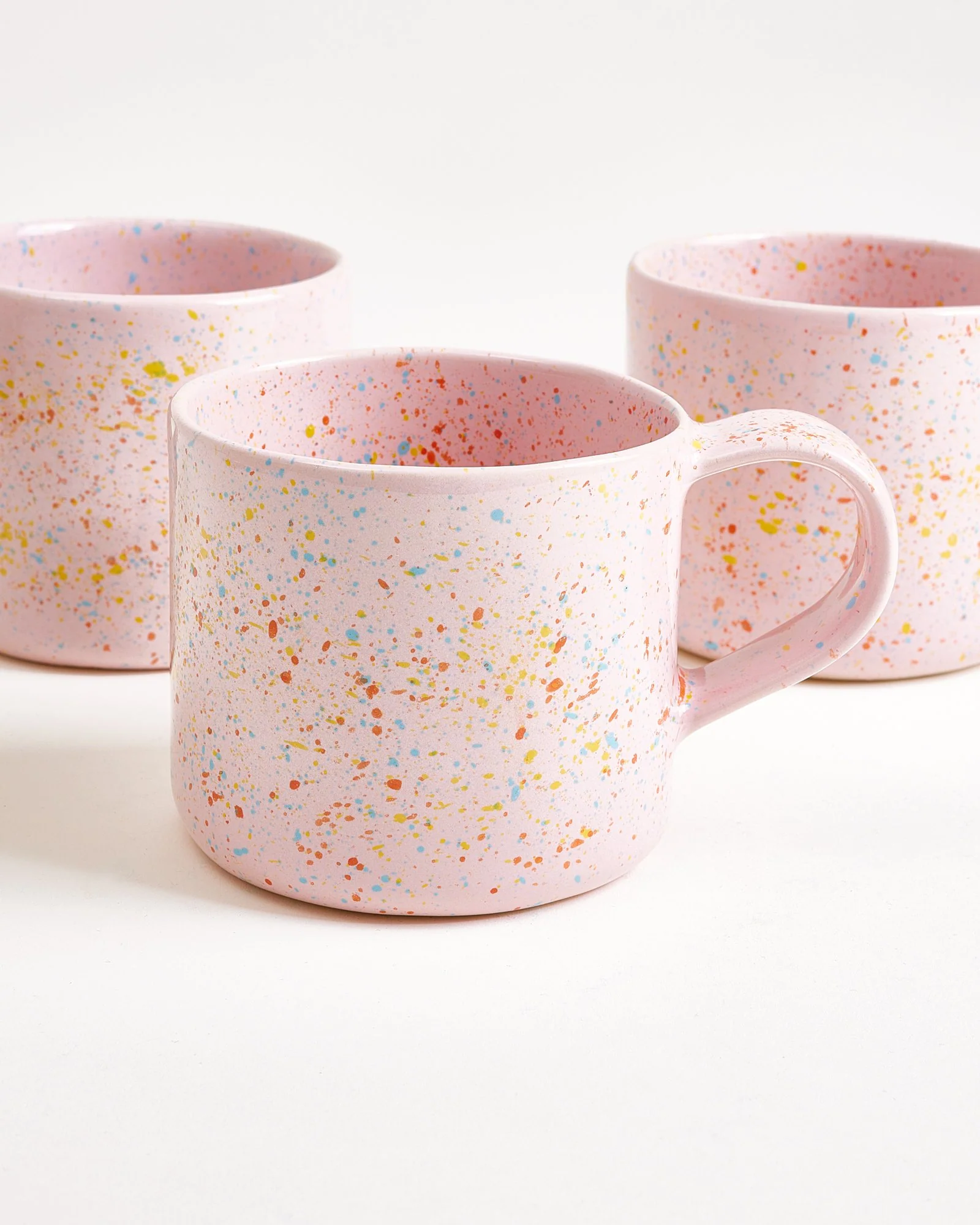 Nódoa Tasse groß gesprenkelt rosa 4er-Set - Image 2