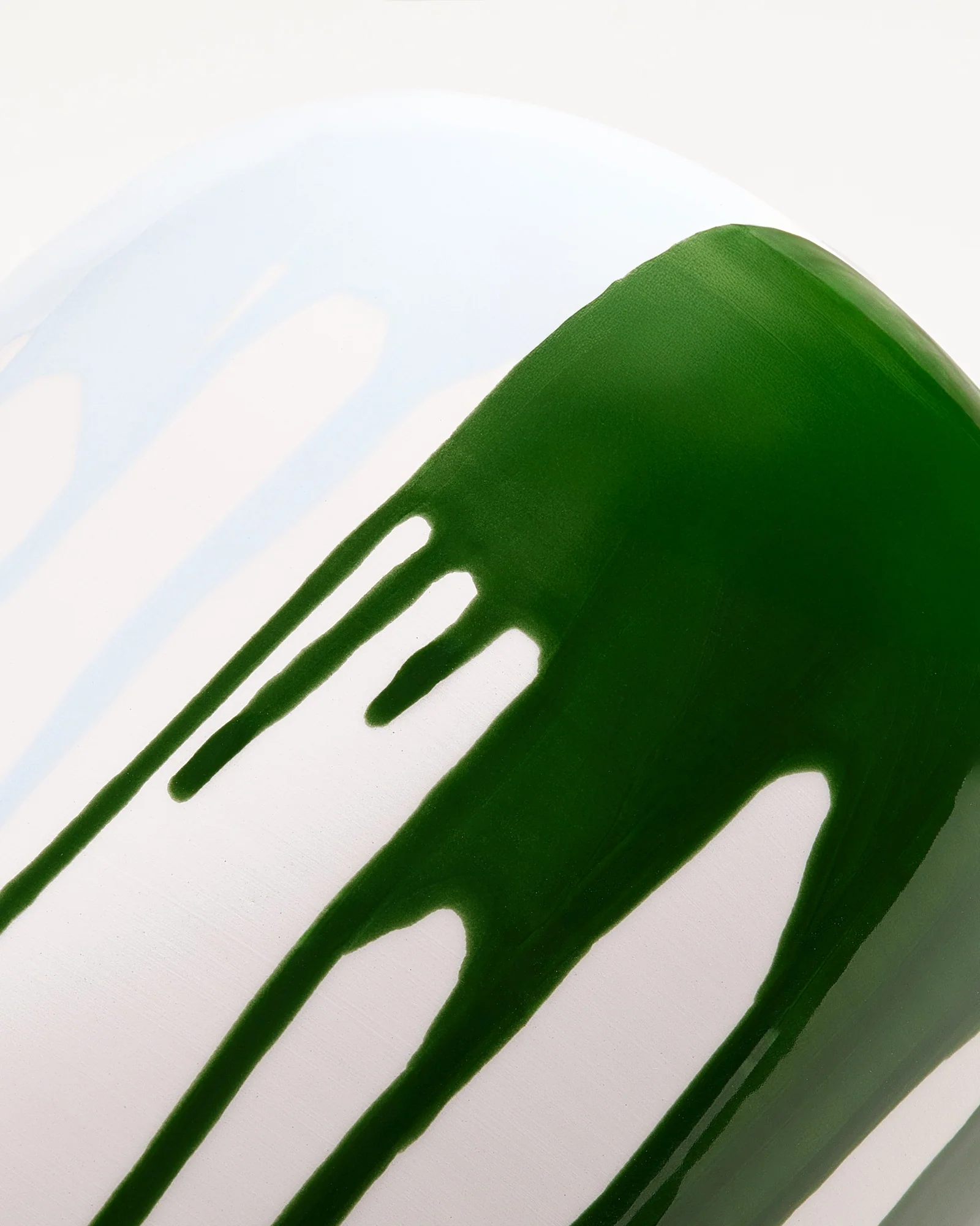 Nuno Vase M drip dunkelgrün hellblau - Image 5