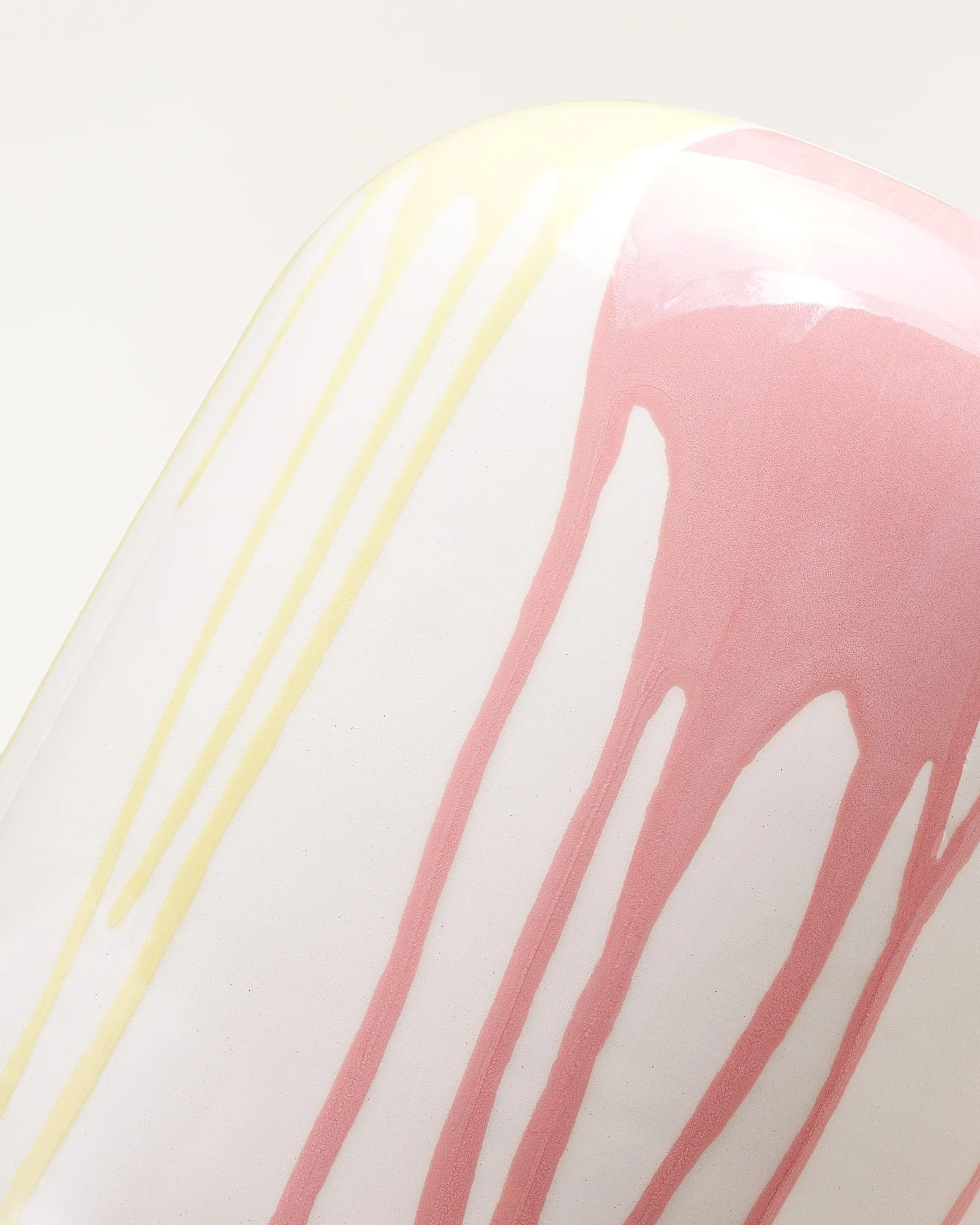 Nuno Vase L drip gelb rosa - Image 2