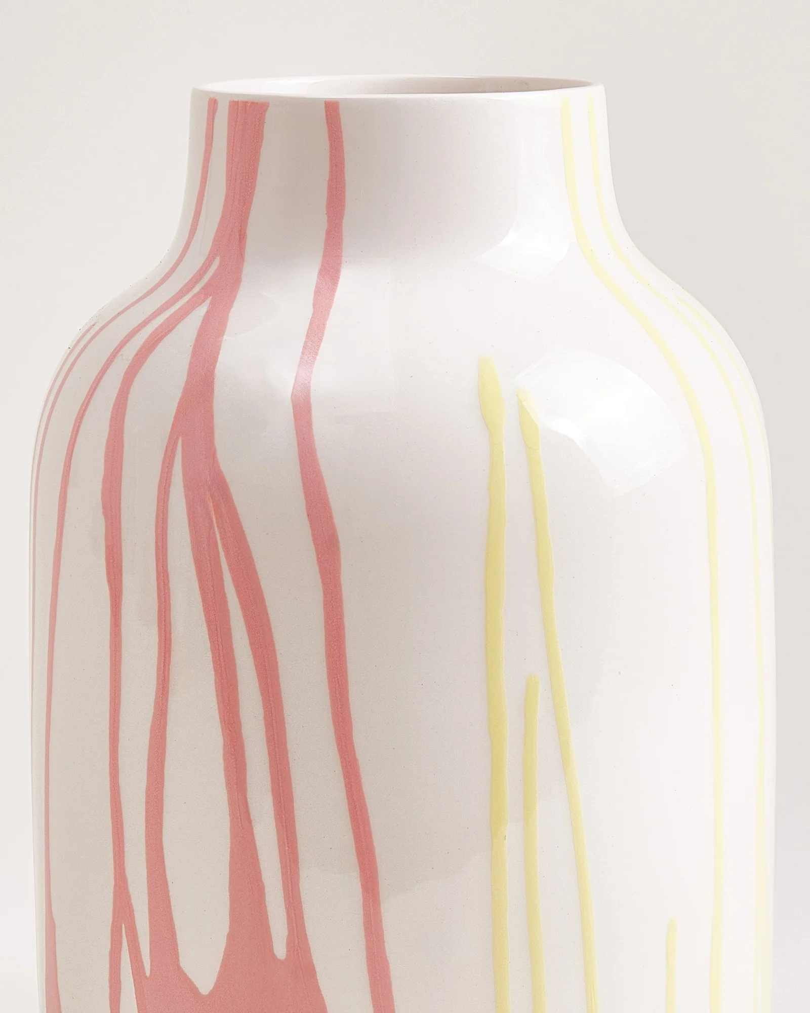 Nuno Vase M drip gelb rosa - Image 5
