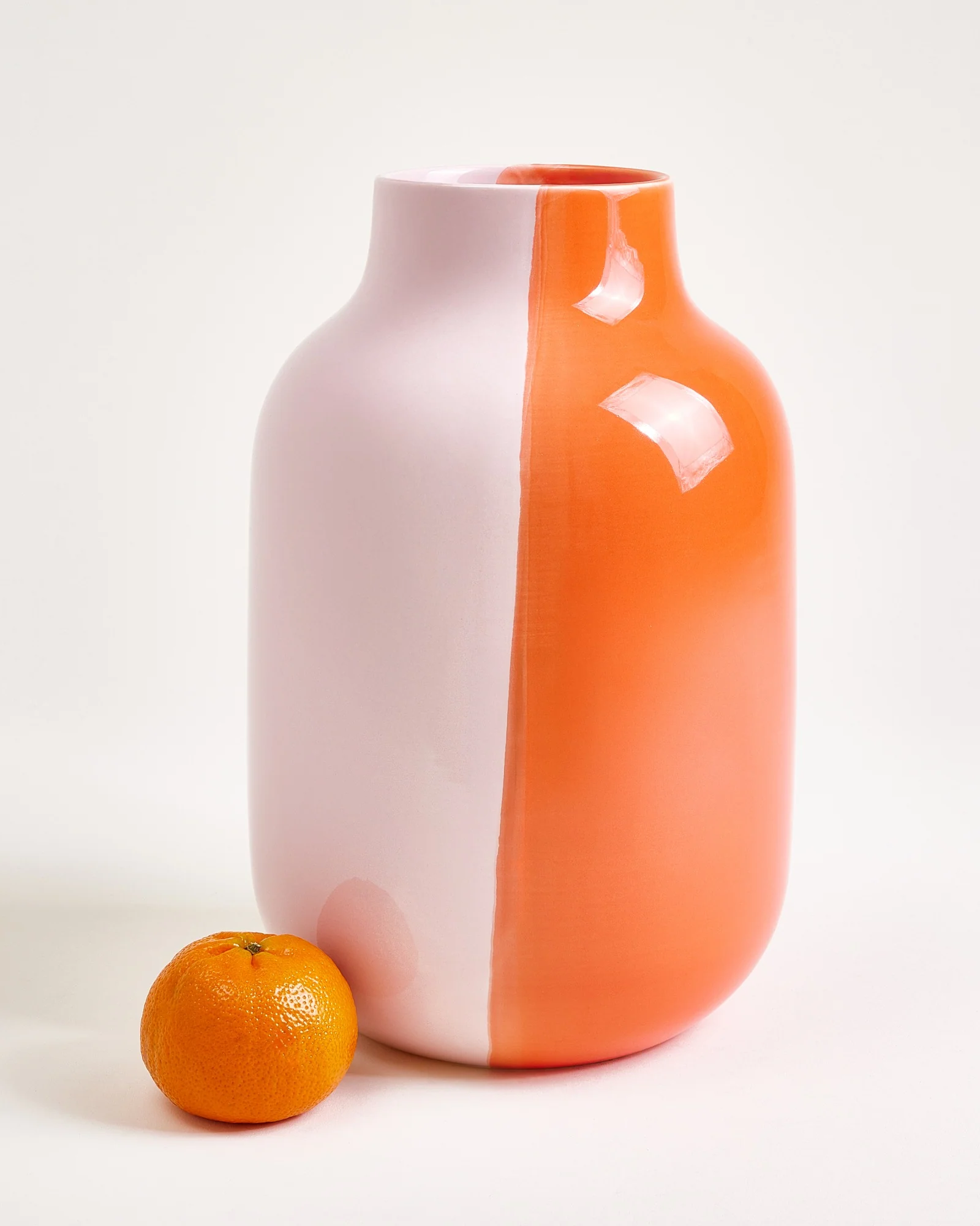 Nuno Vase L half coral rosé - Image 3