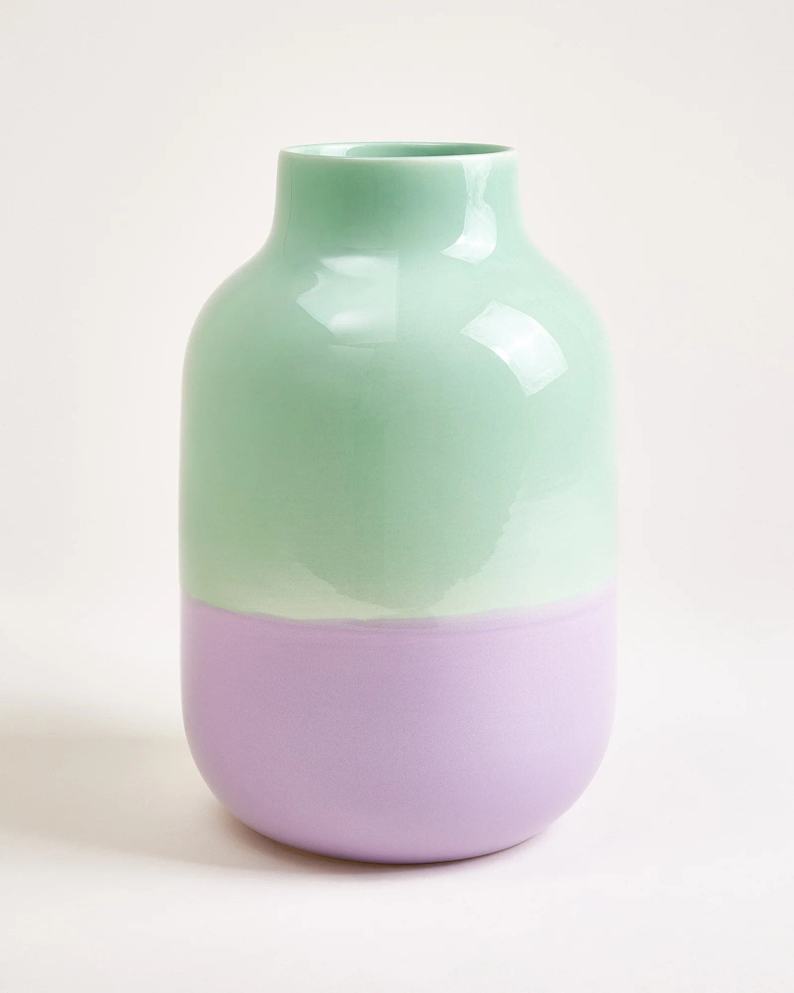 Nuno Vase L mint lila