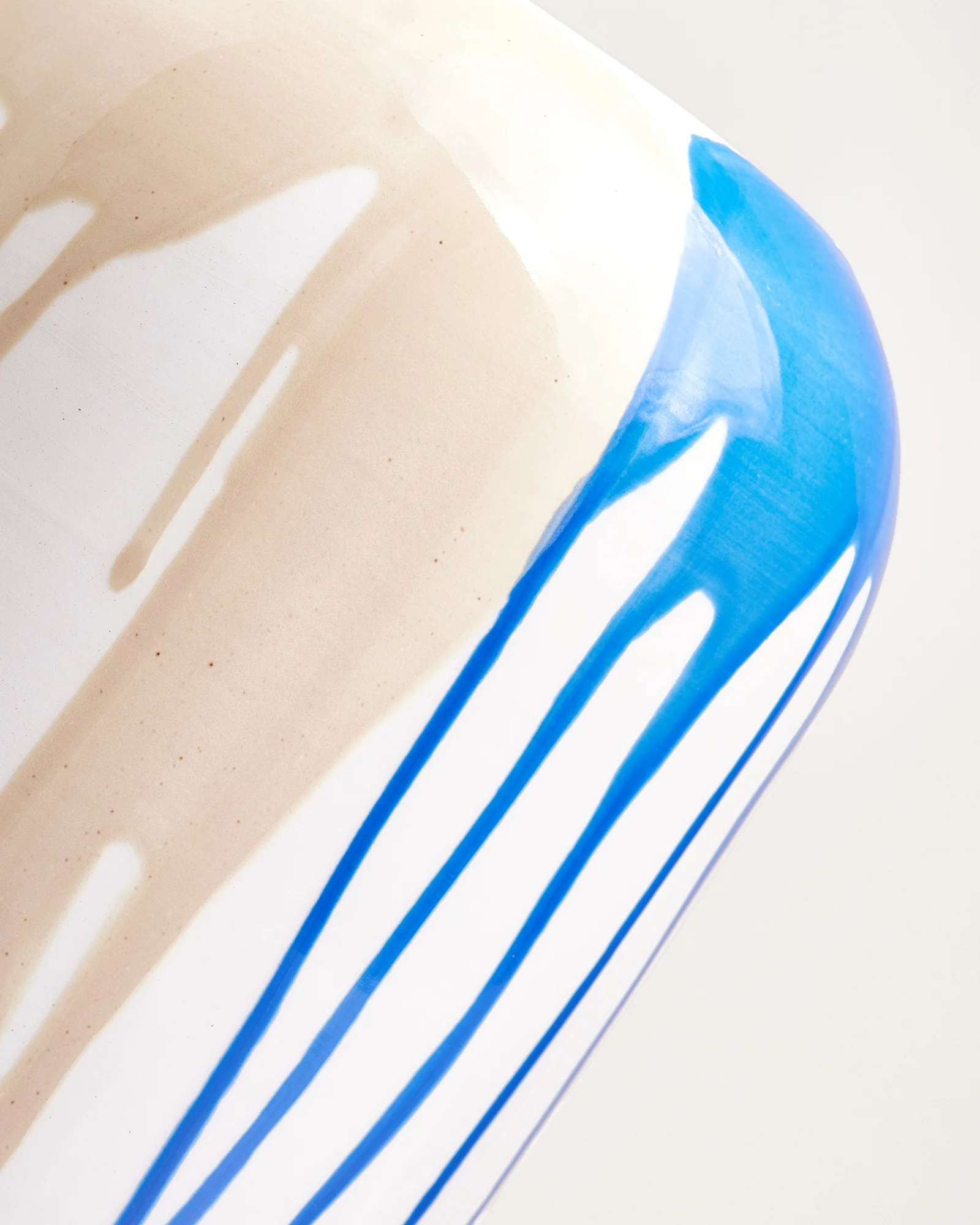 Nuno Vase L drip sand blau - Image 3