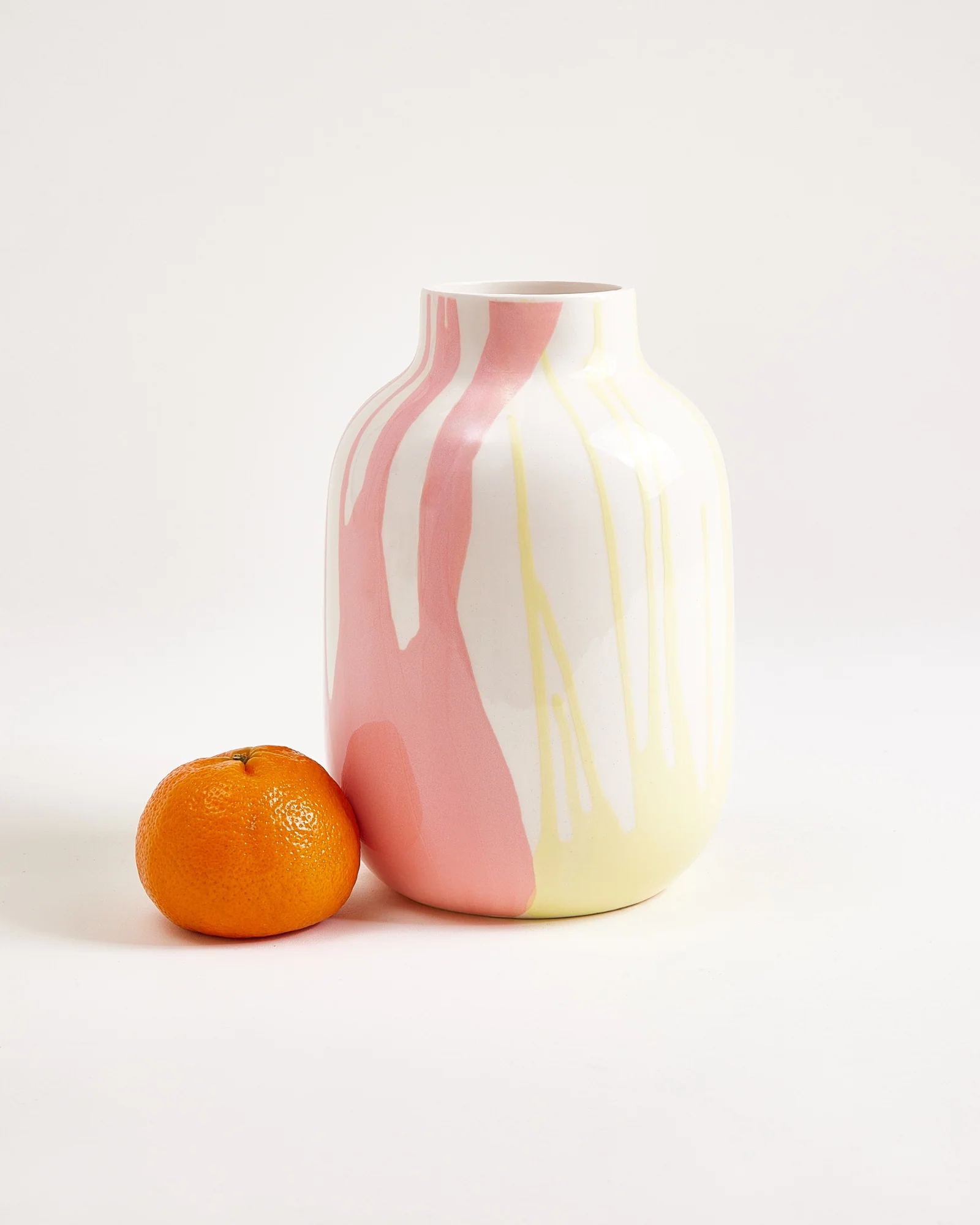 Nuno Vase M drip gelb rosa - Image 4