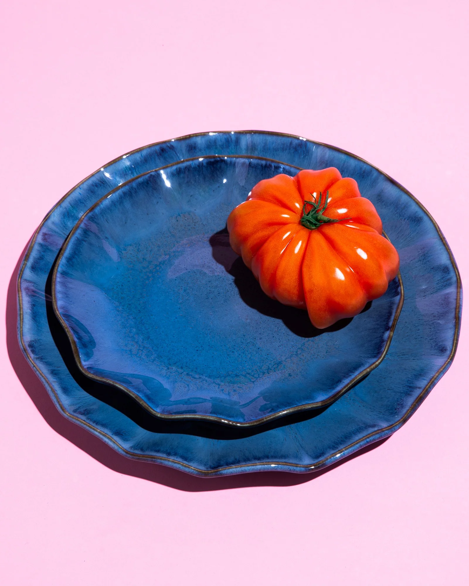 Pérola Teller groß shell dunkelblau - Image 3