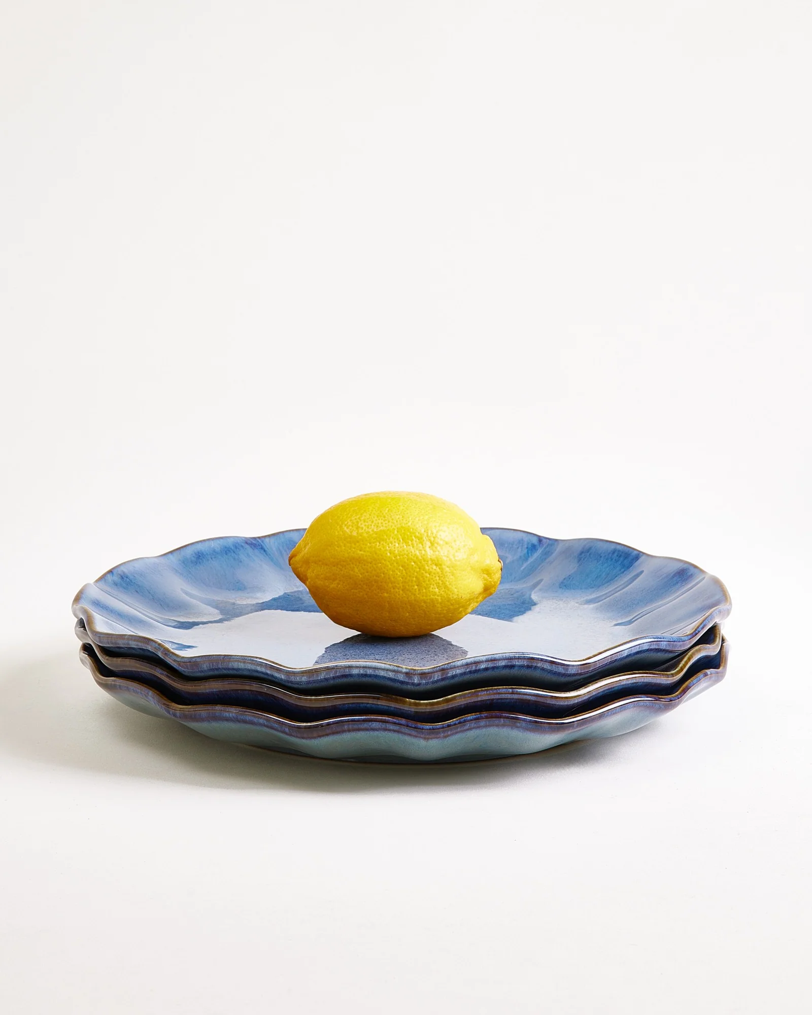 Pérola Teller groß shell dunkelblau - Image 4