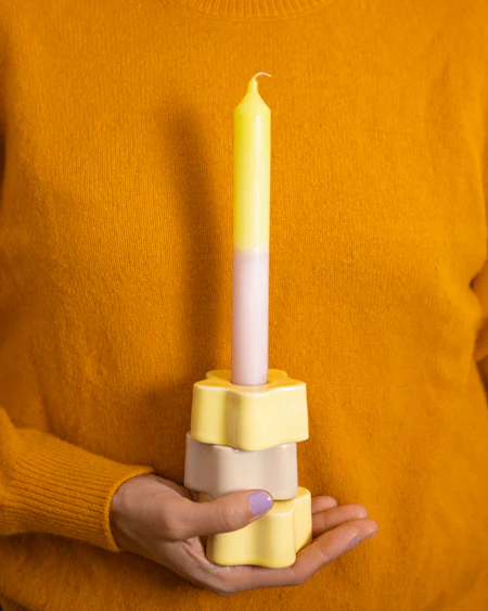 Seia Kerzenhalter flower gelb - Image 3